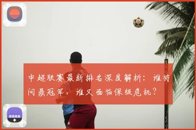 中超联赛最新排名深度解析：谁将问鼎冠军，谁又面临保级危机？